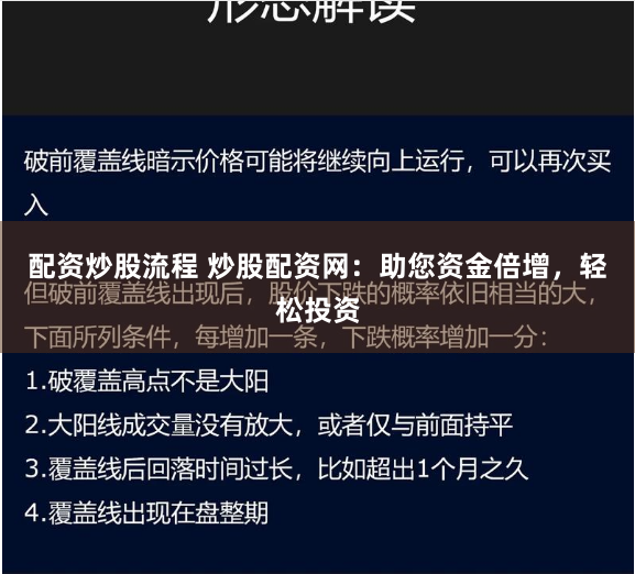 配資炒股流程 炒股配資網(wǎng)：助您資金倍增，輕松投資